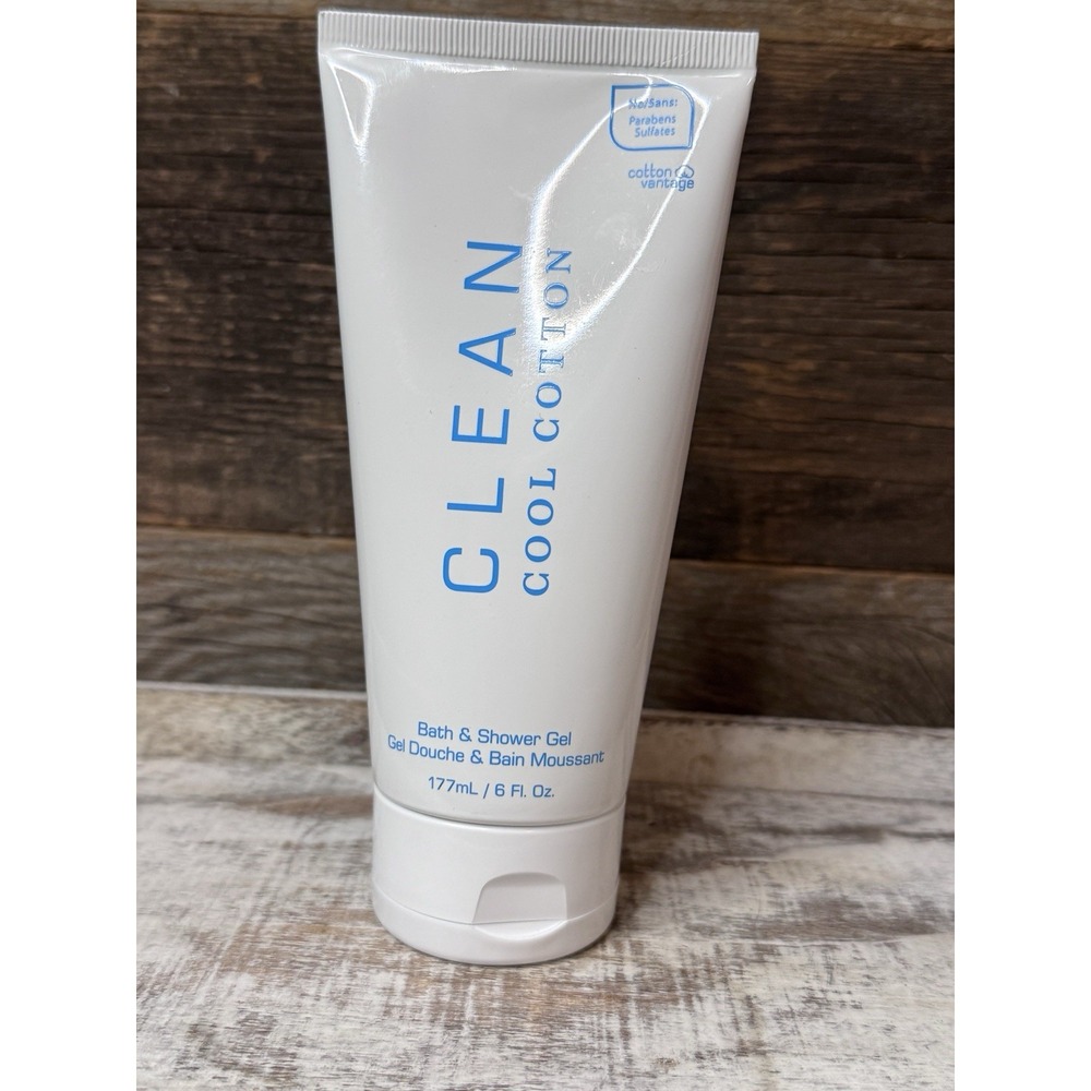 CLEAN "Cool Cotton"‎ Bath & Shower Gel 6 fl oz NEW | Sealed